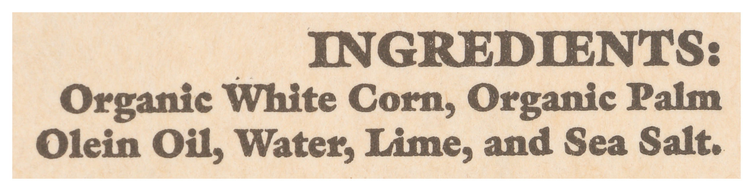 White Corn Chips, Sea Salt, Org, 12 oz