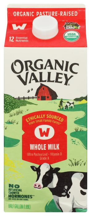 Whole Milk UHT, Org, 64 fl oz