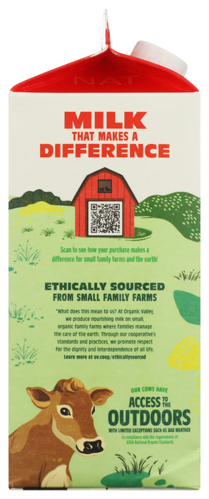 Whole Milk UHT, Org, 64 fl oz