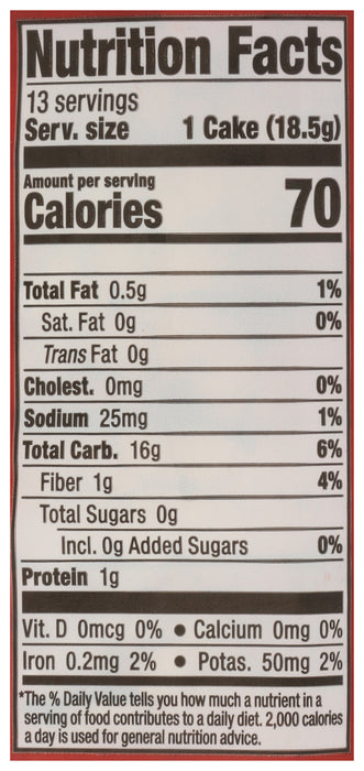 Wild Rice Cake, Lightly Salted, GF Org, 8.5 oz