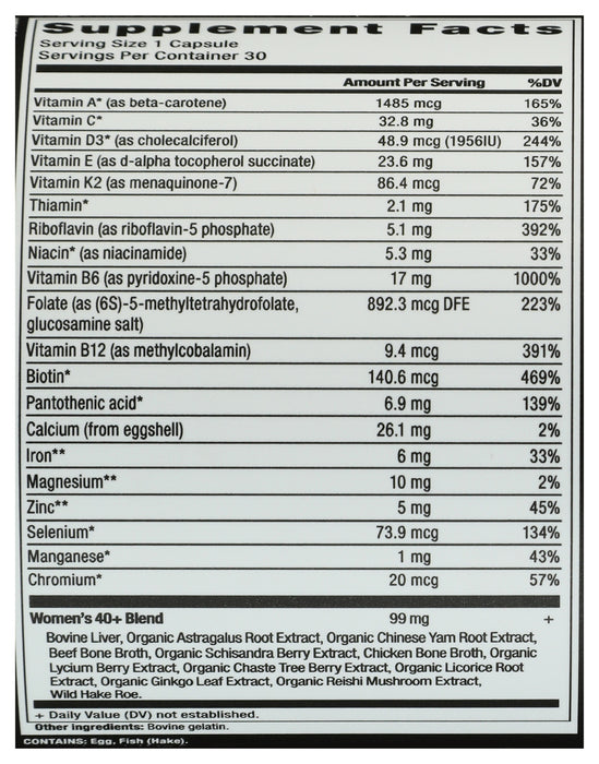 Women's 40+ Once Daily, 30 cap