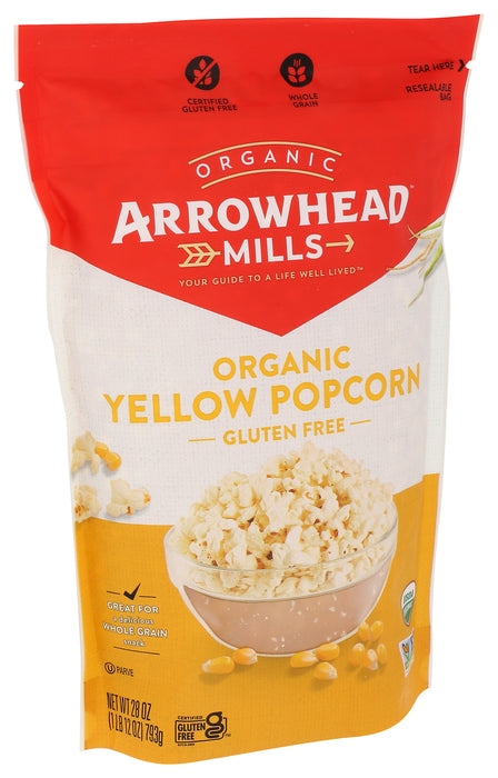 Yellow Popcorn, Org, 28 oz