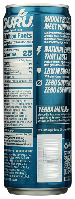 Yerba Mate Energy Drink, Org, 12 floz
