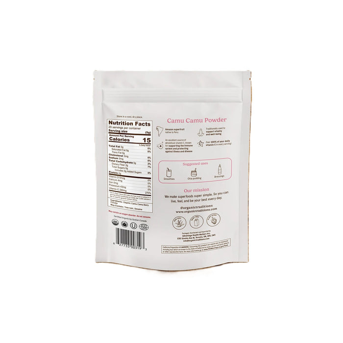 Camu Camu Berry Powder, Org, 3.5 oz