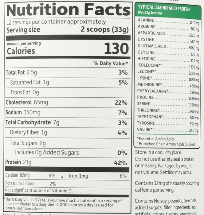 Organic Whey Protein, Grass Fed, Chocolate, 396 g