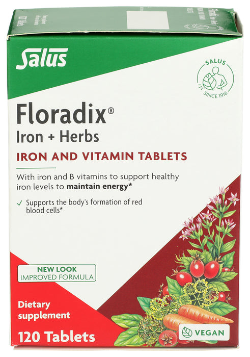 Floradix Iron + Herb Tablets, 120 tab
