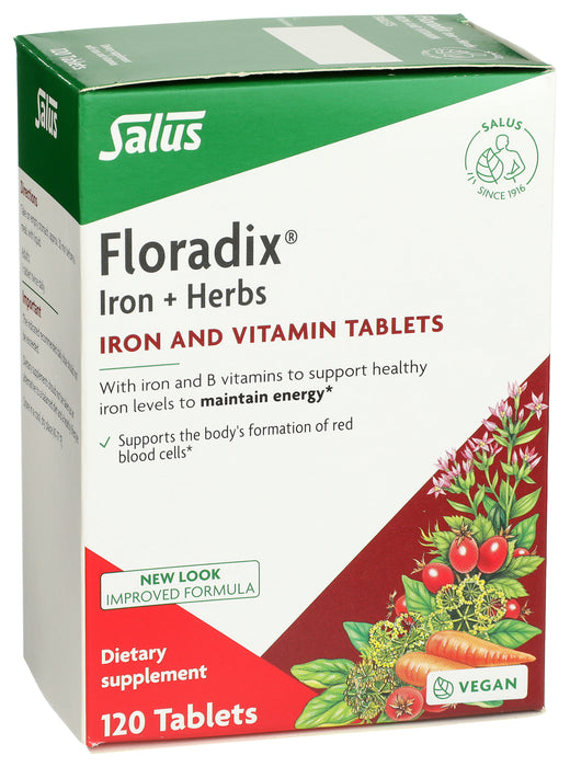 Floradix Iron + Herb Tablets, 120 tab