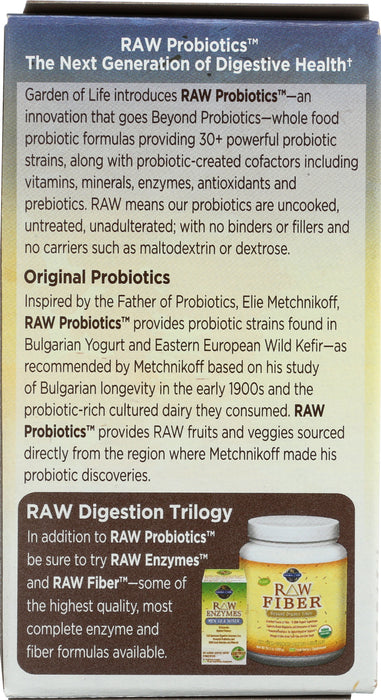 Raw Probiotics, Men 50 and Wiser, 90 cap