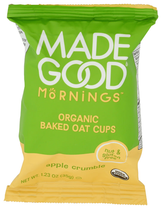 Mornings Baked Oat Cups, Apple Crumble, Org, 6.15 oz