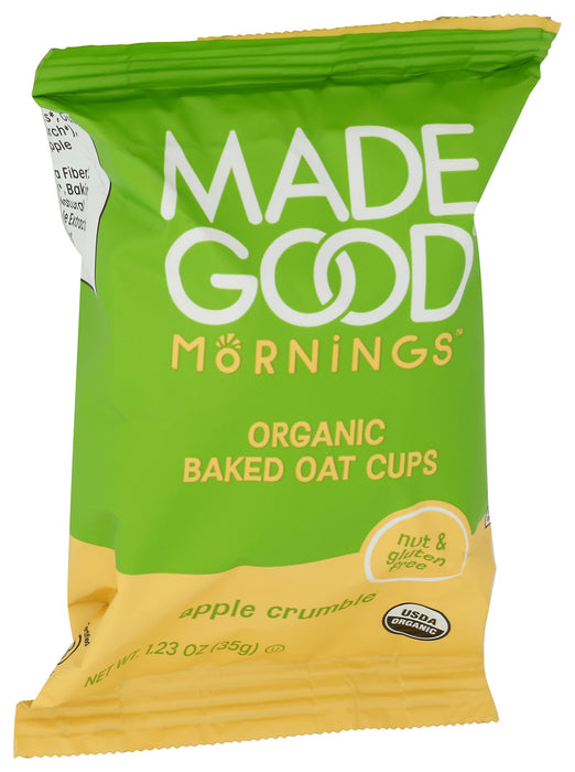 Mornings Baked Oat Cups, Apple Crumble, Org, 6.15 oz