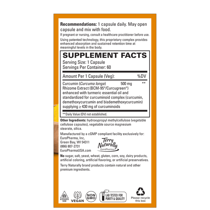 CuraMed 500mg, Vegan, 60 vcap