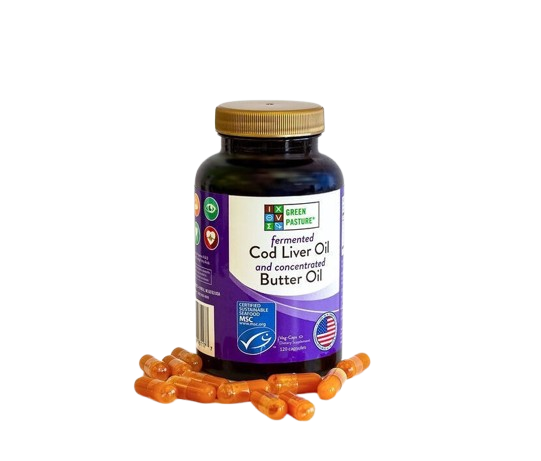 Fermented Cod Liver Oil and Butter Oil Blend, 120 vcap