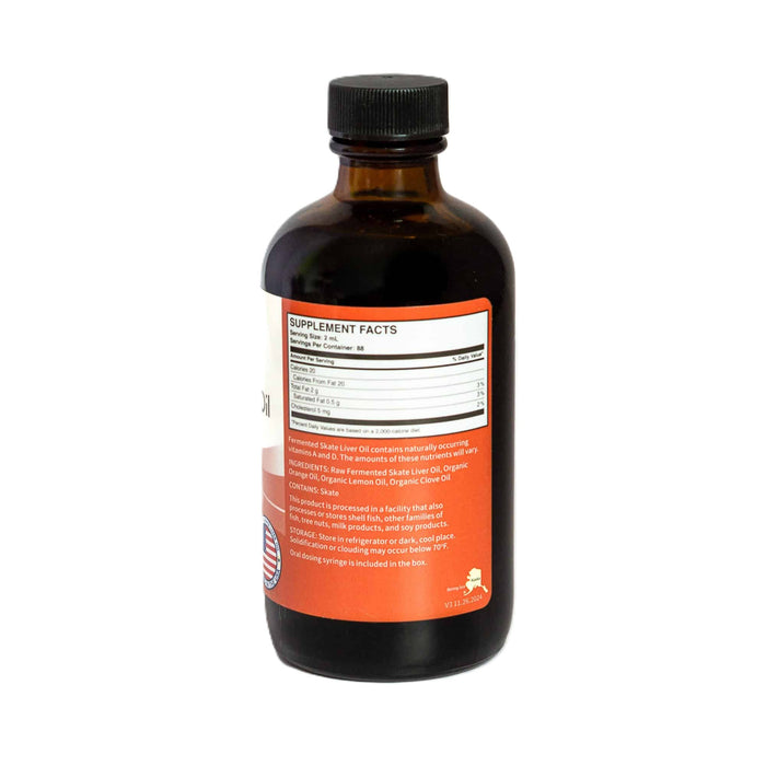 Fermented Cod Liver Oil, Orange, 6 fl oz