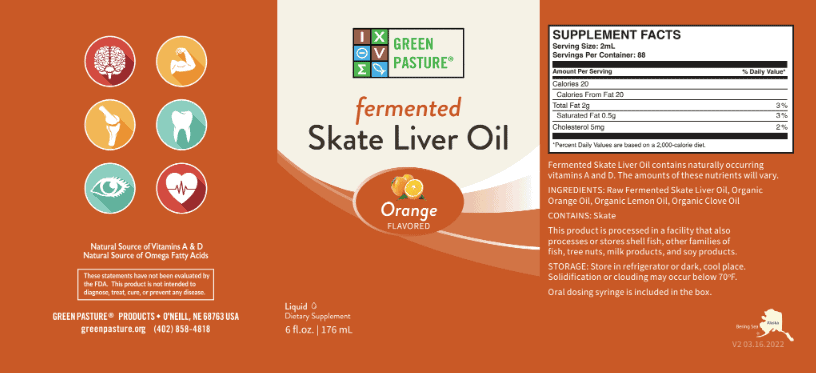 Fermented Cod Liver Oil, Orange, 6 fl oz
