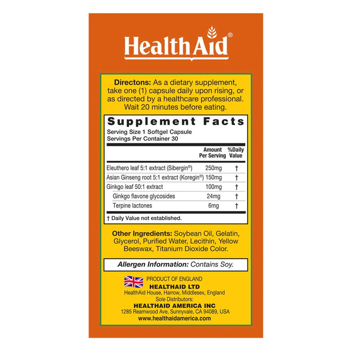 Ginkgo Vital 3™, 30 cap