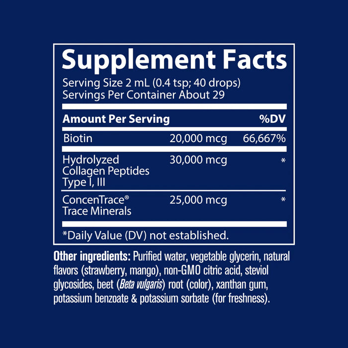 Ionic Biotin + Collagen, 2 fl oz
