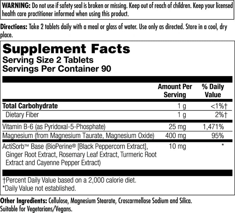 Magnesium Taurate+ 400 mg, 180 tab