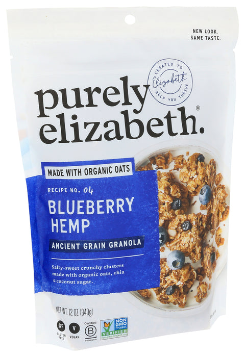 Blueberry Hemp Granola, Org, 12 oz