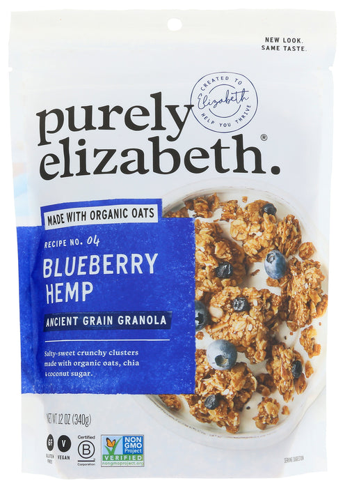 Blueberry Hemp Granola, Org, 12 oz