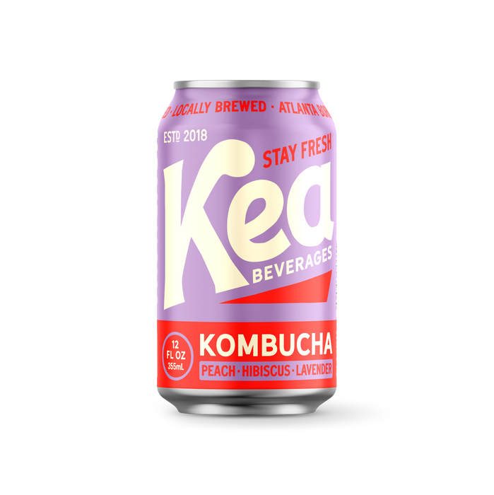 Peach Hibiscus & Lavender Kombucha, 12 fl oz
