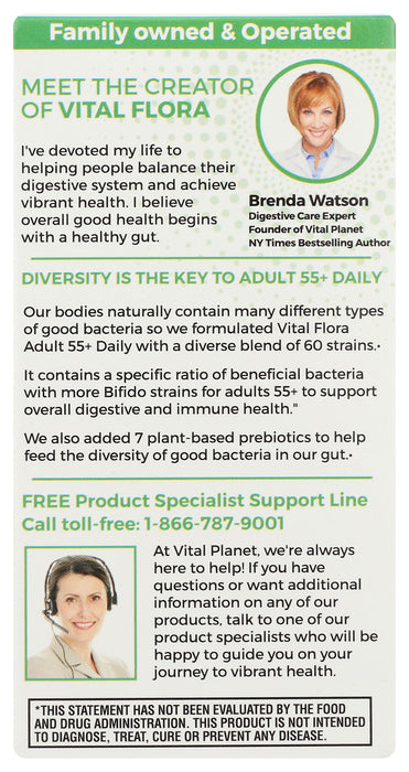 Adult 55+ Daily Probiotic 60B, SS, 30 caps