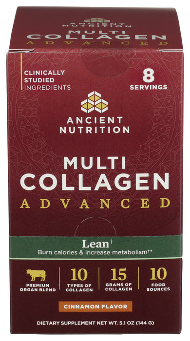 Multi Collagen Advanced, Lean, Cinnamon, 5.1 oz /8 stick