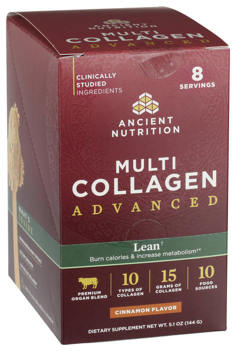 Multi Collagen Advanced, Lean, Cinnamon, 5.1 oz /8 stick