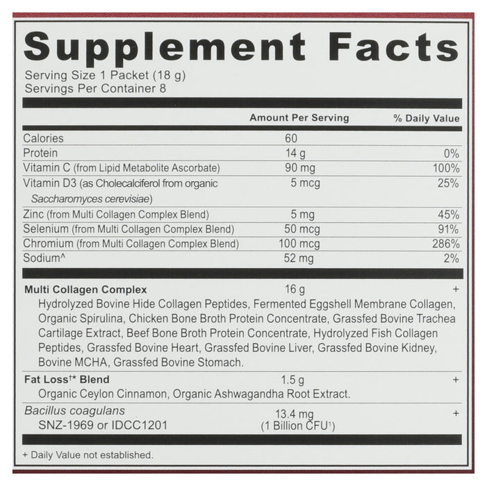 Multi Collagen Advanced, Lean, Cinnamon, 5.1 oz /8 stick