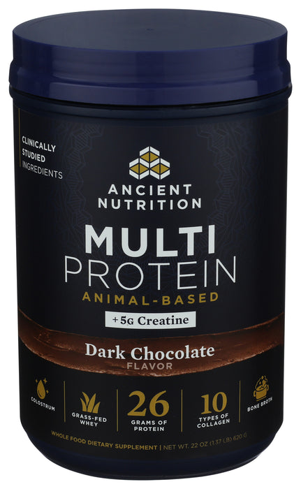 Multi Protein Powder Animal Base + Creatine, Chocolate, 22 oz
