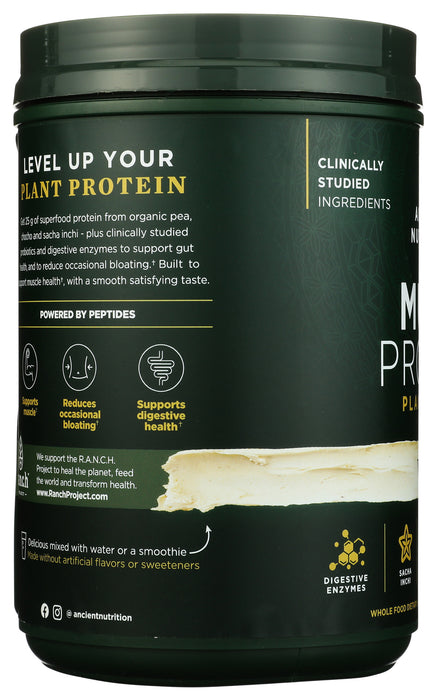 Multi Protein Powder Plant Base, Vanilla, 19 oz / 15 serv