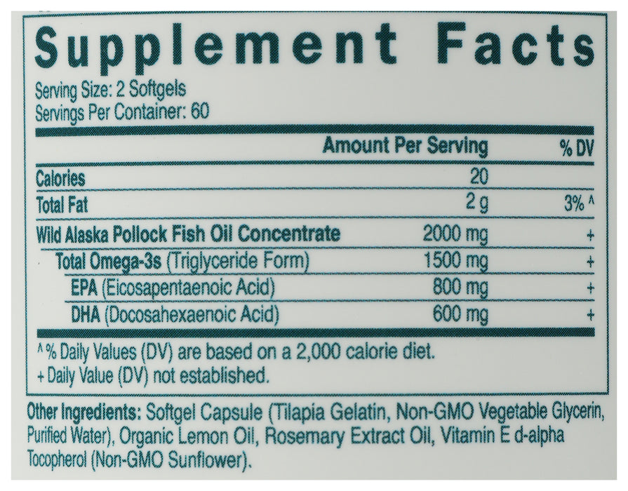 Omega-3 Fish Oil, 120 sgel