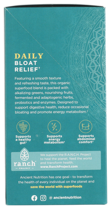 Super Greens Bloat Relief, Citrus Apple, Org, 5.4 oz / 16 stick