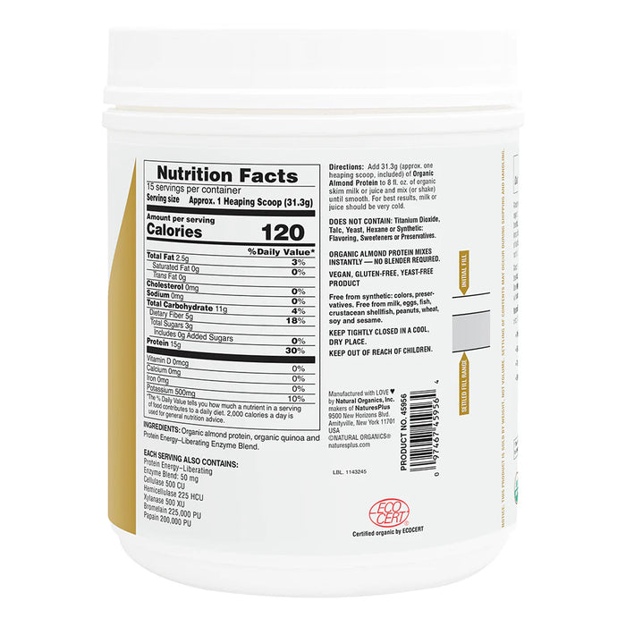 Almond Protein, Org, 1.04 lb