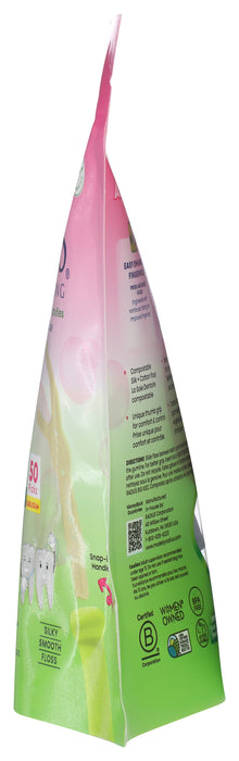 Ecoclean Kids' Floss Picks, Bubble Gum, 50 ct