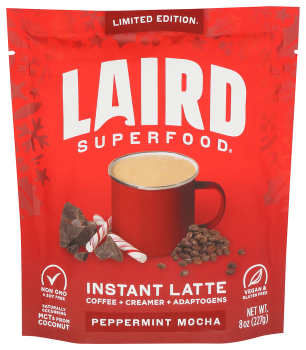 Instant Latte, Peppermint Mocha, 8 oz