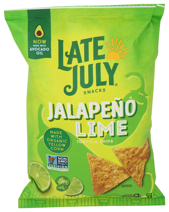 Jalapeno & Lime Tortilla Chips w/ Avocado Oil, 6 oz