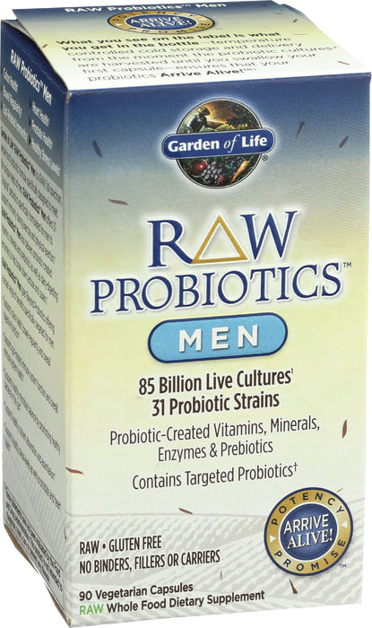 Raw Probiotics, Men, 90 cap