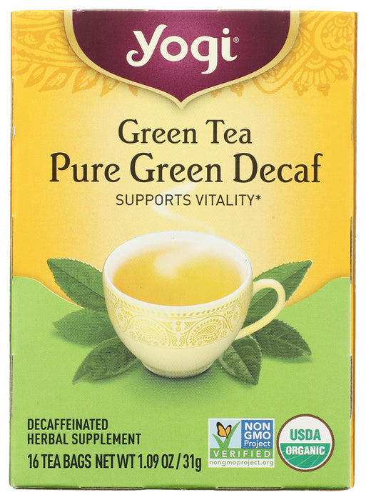Pure Green Decaf Tea, 16 tbag
