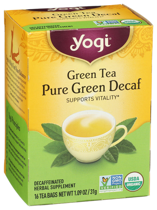 Pure Green Decaf Tea, 16 tbag