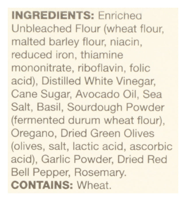 Sourdough Flatbread Crackers, Garlic Herb, 6.5 oz