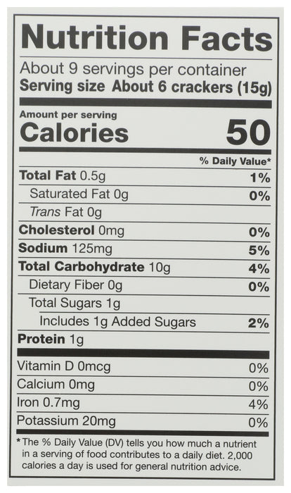Sourdough Snack Crackers, Sea Salt, 5 oz