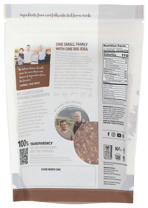 Sprouted Quinoa Cacao Granola, Org, 11 oz