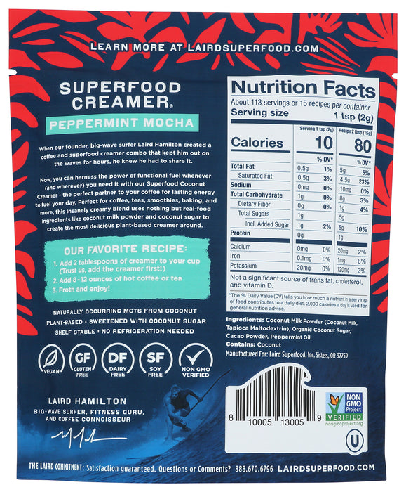 Superfood Creamer, Peppermint Mocha, 8 oz