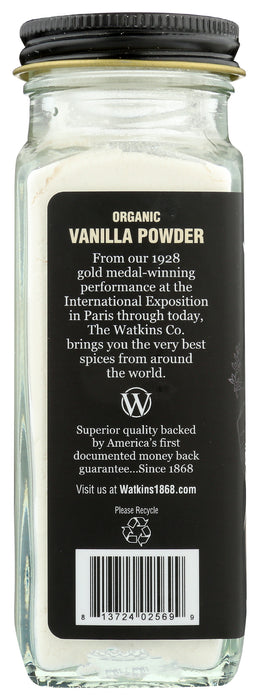 Vanilla Powder, Org, 3.4 oz