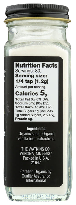 Vanilla Powder, Org, 3.4 oz