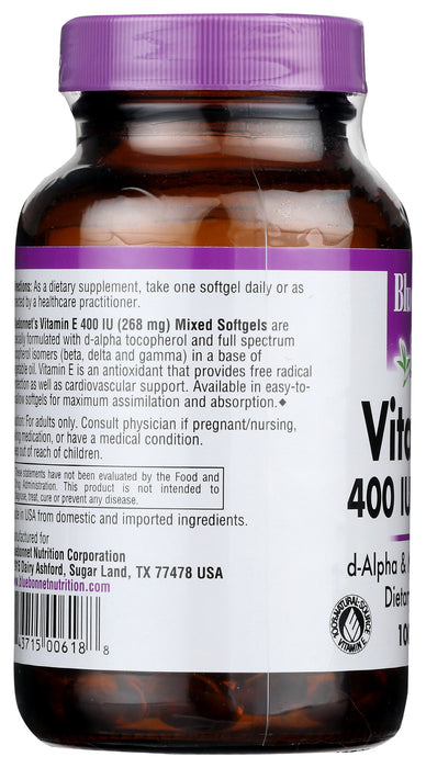 Vitamin E 400IU/268 mg, 100 sgel