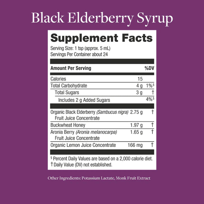 Black Elderberry Syrup, Extra Strength, 4 fl oz