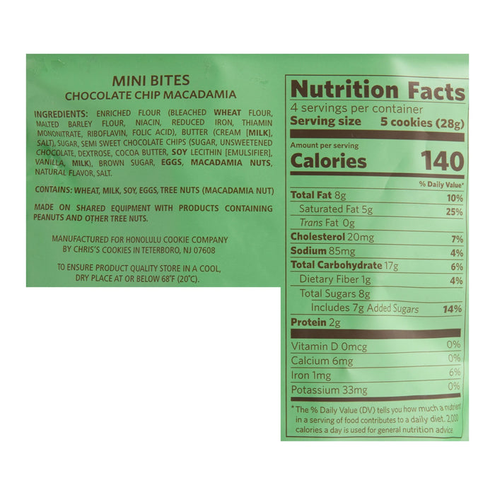 Double Chocolate Macadamia Shortbread Cookies, 4 oz