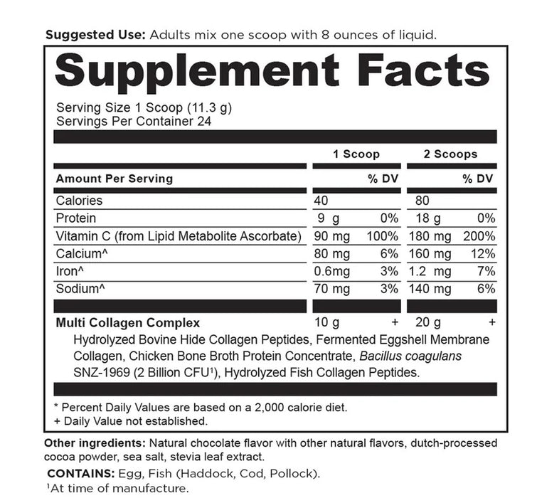 Multi Collagen Protein, Peppermint Dark Chocolate, 24 serv / 9.5 oz