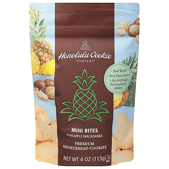 Pineapple Macadamia Shortbread Cookies, 4 oz